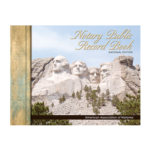 Florida Notary Public Record Book (Journal) - Mount Rushmore Memorial Cover