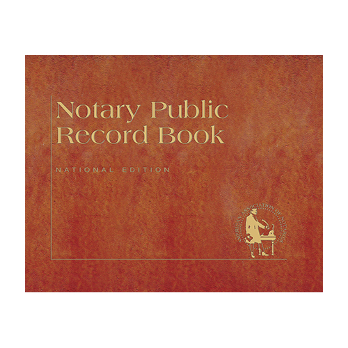 Florida Notary Public Record Book (Journal ) - Traditional Brown Cover