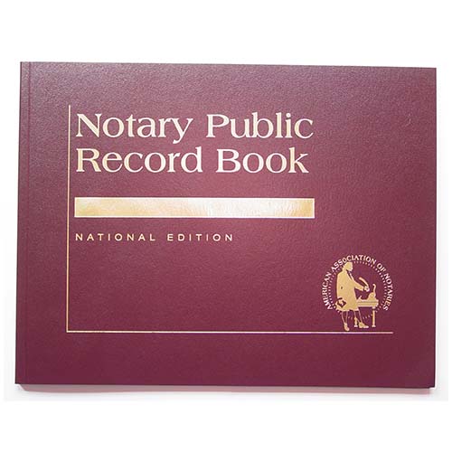 Florida Contemporary Notary Record Book (Journal) - with thumbprint space