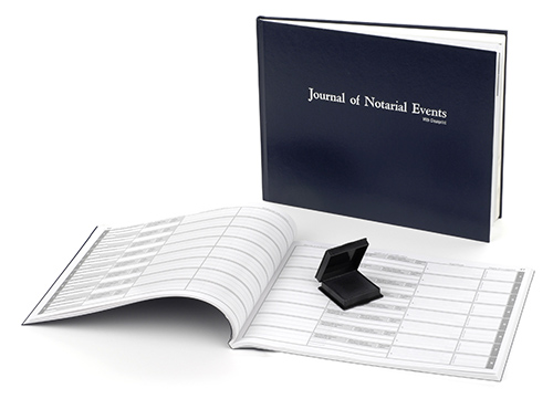 Florida Hard Cover Notary Journal with Thumbprint Pad